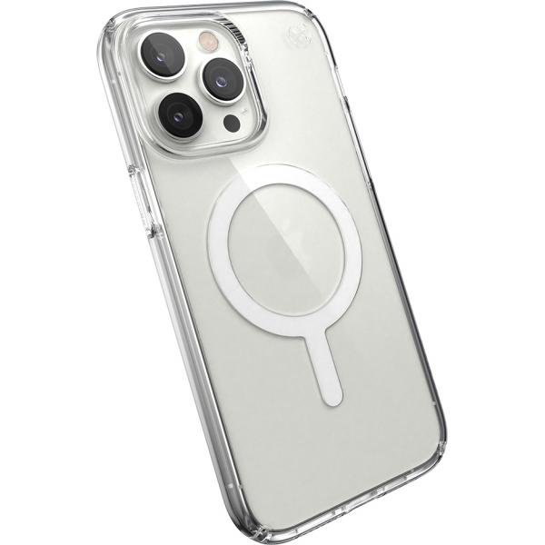 Speck Presidio Perfect Clear custodia per cellulare 17 cm [6.7] Cover Trasparente (Iphone 14 Pro Max Presidio - Perfect Clear +Ms - [Clear/Clear] - Warranty: 24M)