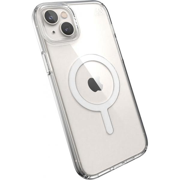 Speck Presidio Perfect Clear custodia per cellulare 17 cm [6.7] Cover Trasparente (Iphone 14 Plus Presidio - Perfect Clear +Ms - [Clear/Clear] - Warranty: 24M)