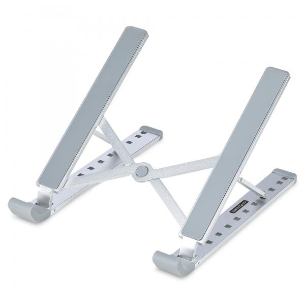 StarTech.com LAPTOP-RISER-BAR supporto per laptop Supporto per computer portatile Argento (LAPTOP RISER STAND ERGONOMIC - - RAISED/ANGLED LAPTOP/TABLET STAN)
