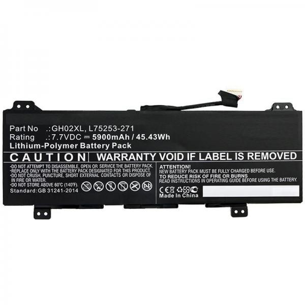CoreParts MBXHP-BA0249 ricambio per laptop Batteria (Laptop Battery for HP 45.43Wh - 7.7V 5900mAh 45.43Wh Li-Pol - 7.7V 5900mAh Black for HP Notebook, Laptop 11 G8 EE, Chromebook 11 G8 EE - Warranty: