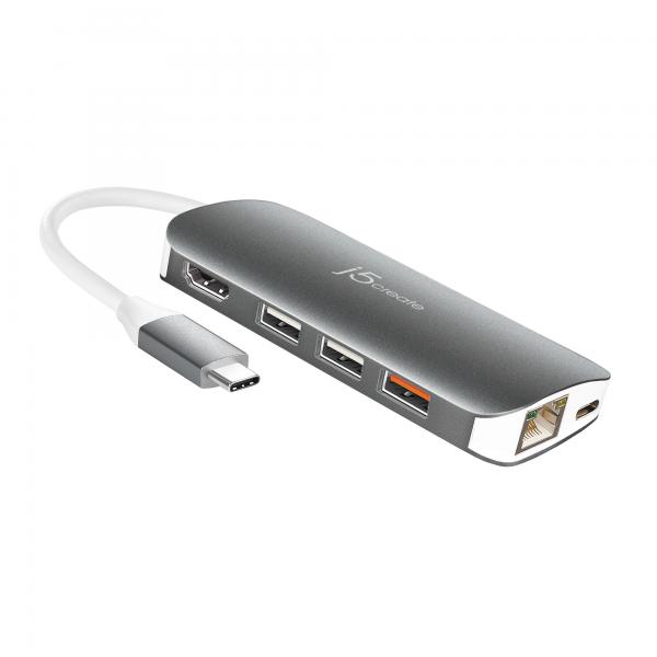 j5create JCD383-N Adattatore multiplo 9-in-1 USB-C™ (USB-C MULTI ADAPTER [9 FUNCTION - IN 1])