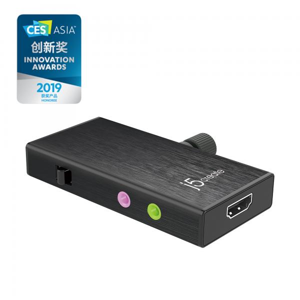 j5create JVA02-N Adattatore Live Capture HDMI™ - USB-C™ con Power Delivery (LIVE CAPTURE ADAPTER HDMI TO - USB-C)