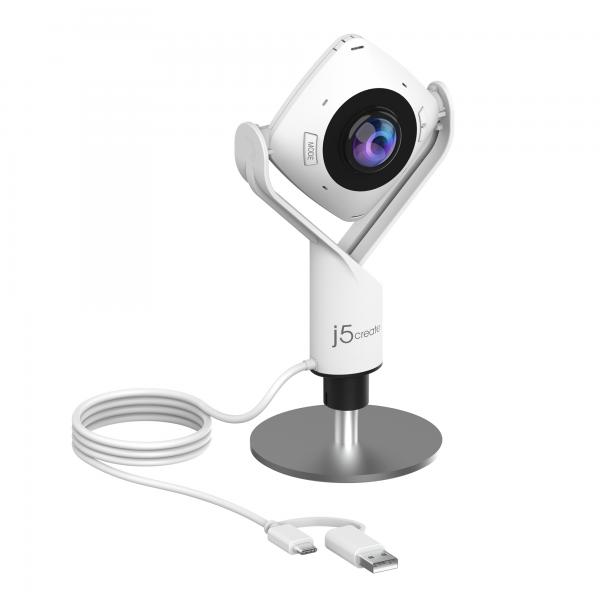 j5create JVCU360-N Webcam panoramica a 360° (J5CREATE 360Â° ALL AROUND WEBCAM)