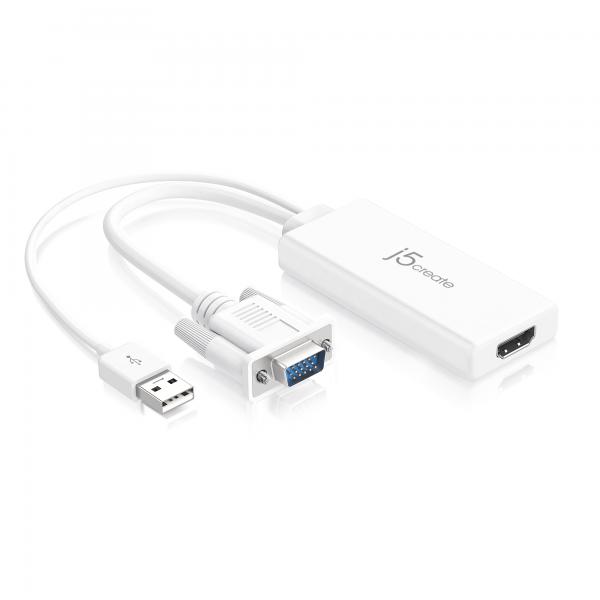 j5create JDA214-N Adattatore video/audio da VGA a HDMI™ (VGA TO HDMI VIDEO AUDIO ADAPTER - )