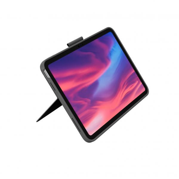 Logitech Combo Touch per iPad [10ª generazione e A16] (Logitech Combo Touch - Custodia tastiera e carta - con trackpad - retroilluminato - Apple Smart connector - QWERTY - italiana - grigio oxford -