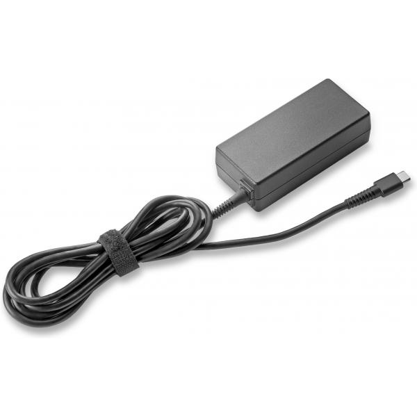 HP Adattatore CA USB-C da 45 W (45W USB-C AC ADAPTER 45W - USB-C AC Adapter, 45W USB-C - AC Adapter, Notebook, Indoor, 45 W, 3 A, Spectre x2 12-a0xx HP Pavilion x2 - Warranty: 12M)