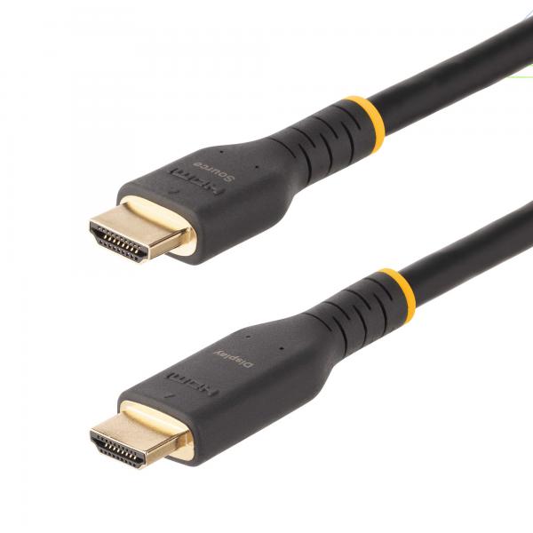 StarTech.com Cavo HDMI attivo da 10 m con Ethernet - HDMI 2.0 4K 60Hz UHD - Cavo HDMI 4K robusto con fibra aramidica - Robusto cavetto HDMI ad alta velocità - Cavo video HDMI 2.0 per impieghi intensi
