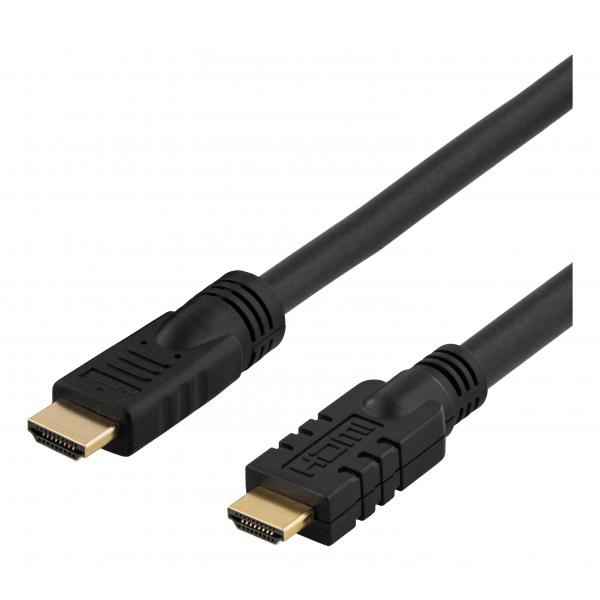 Deltaco HDMI-1150 cavo HDMI 15 m HDMI tipo A [Standard] Nero (DELTACO HDMI-1150 - HDMI med Ethernet-)