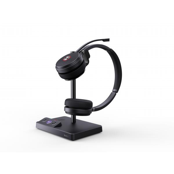 Yealink WH62 Dual Teams Auricolare Wireless A Padiglione Ufficio Micro-USB Base di ricarica Nero (Teams Dect Headset WH62 Dual - **EU PLUG** - Warranty: 24M)