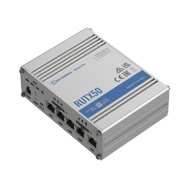 RUTX50 INDUSTRIAL 5G ROUTER, - EU PSU - Warranty: 24M