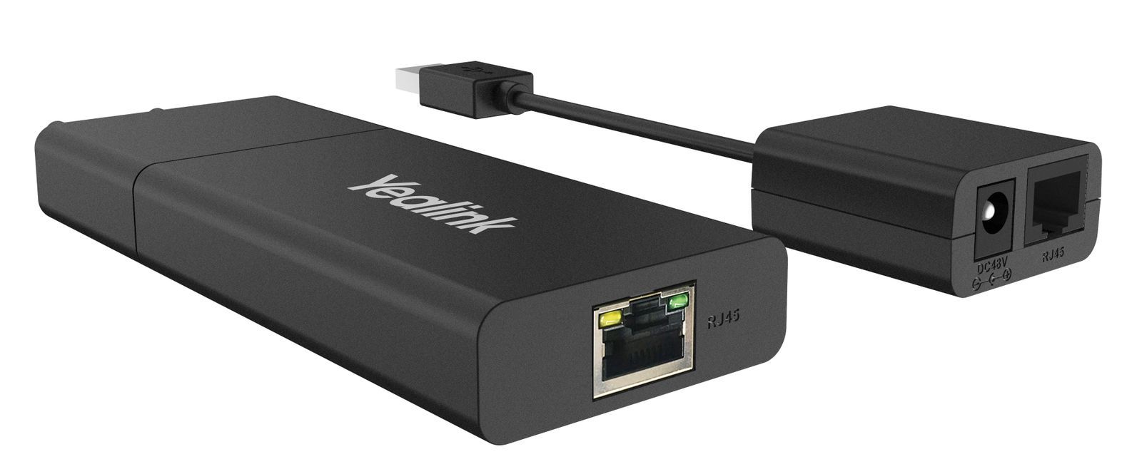 Yealink USB2CAT5E-EXT Ricevitore e trasmettitore di rete Nero (YEALINK USB2CAT5E-EXT)