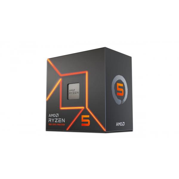 AMD Ryzen 5 7600 processore 3,8 GHz 32 MB L2 & L3 Scatola (AMD Ryzen 5 7600 6 Core AM5 Processor, 12 Threads, 3.8GHz up to 5.1GHz Boost, 38MB Cache, 65W, Wraith Stealth Cooler, Radeon Graphics)