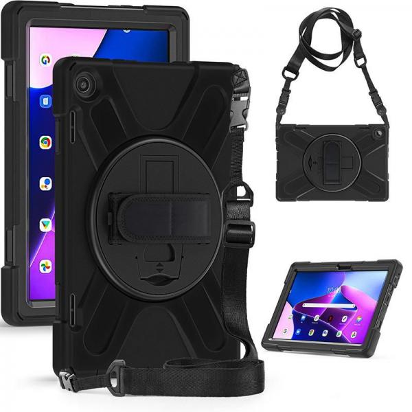 eSTUFF ES681905-BULK custodia per tablet Nero (Lenovo TAB M10 Plus Gen 3 - 10.6 2022 [TB-125F/TB-128F] - AUSTIN Defender without built-in screen protector. Black - Warranty: 24M)