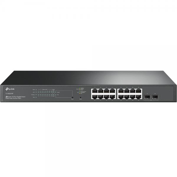 TP-Link JetStream TL-SG2218P switch di rete Gestito L2/L2+ Gigabit Ethernet [10/100/1000] Supporto Power over Ethernet [PoE] 1U Nero (TP-Link TL-SG2218P JetStream? 18-Port Gigabit Smart Switch)