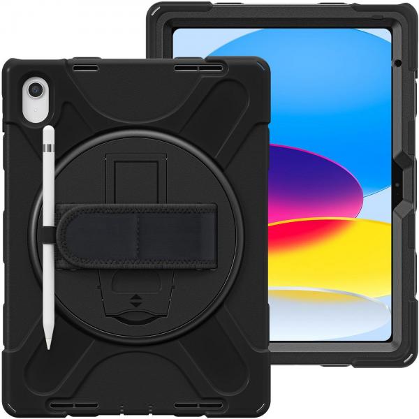 eSTUFF ES683300-BULK custodia per tablet Nero (iPad 11th/10th gen CHICAGO - Full Body Defender Case with - built-in screen protector - Warranty: 24M)
