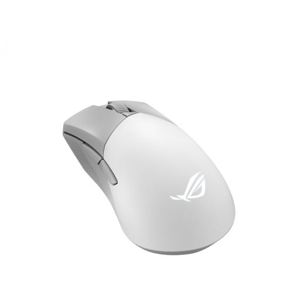 ASUS ROG Gladius III Wireless Aimpoint White mouse Gaming Mano destra RF Wireless + Bluetooth + USB Type-A Ottico 36000 DPI (Maus Asus ROG Gladius III Wireless Aim)