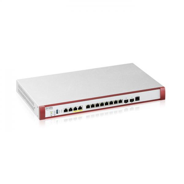 Zyxel USGFLEX700H firewall [hardware] 15 Gbit/s (Zyxel ZyWALL USG FLEX 700H - Firewall - con Pacchetto sicurezza della durata di 1 anno - 14 porte - 1GbE, 2.5GbE - gestito da cloud - montabile in rac