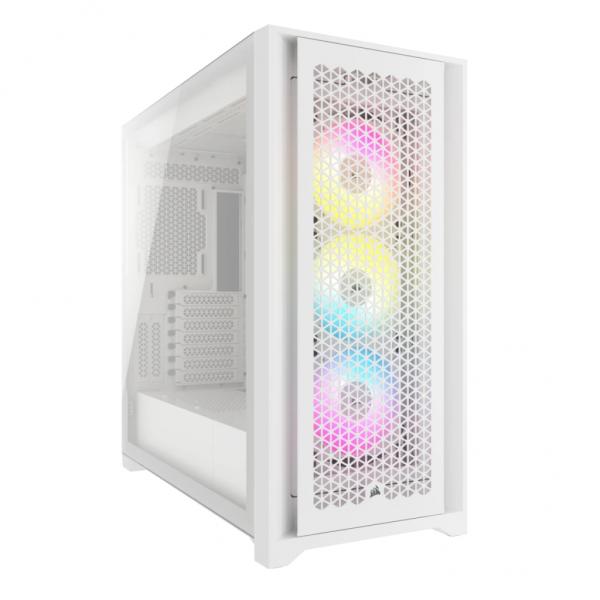 Corsair iCUE 5000D RGB Airflow Midi Tower Bianco (CORSAIR ICUE 5000D RGB WHITE MID CASE)
