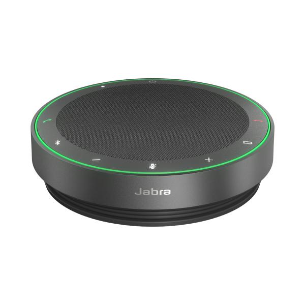 Jabra Speak2 75 vivavoce (Jabra Speak2 75 UC - Speakerphone hands-free - Bluetooth - wireless - USB-A, USB-C - dark grey - Certified for Zoom Rooms, Zoom Certified, Alcatel-Lucent Certified, Avaya Ce