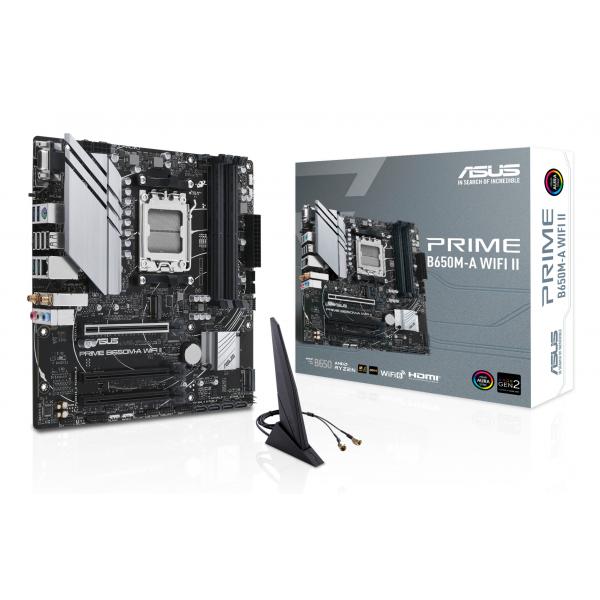 ASUS PRIME B650M-A WIFI II AMD B650 Socket AM5 micro ATX (ASUS PRIME B650M-A WIFI II AM5 Motherboard)