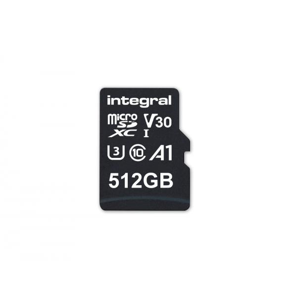 Integral INMSDX512G-100V30 memoria flash 512 GB MicroSDXC UHS-I (512GB MICRO SDXC UHS-1 U3 CL10 V30 A1 UP TO R-100 MBS INTEGRAL)