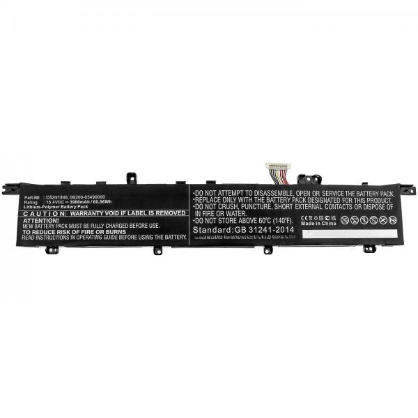 CoreParts MBXAS-BA0291 ricambio per laptop Batteria (Laptop Battery for Asus - 60.06Wh 15.4V 3900mAh 60.06Wh - Li-Polymer 15.4V 3900mAh for Asus UX581, UX581GV, ZenBook Duo Pro UX581GV - Warranty: 12