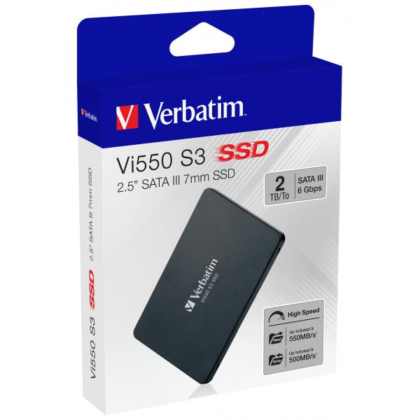 Verbatim Vi550 S3 2 TB 2.5 Serial ATA III (Verbatim Vi550 S3 - SSD - 2 TB - SATA 6Gb/s)