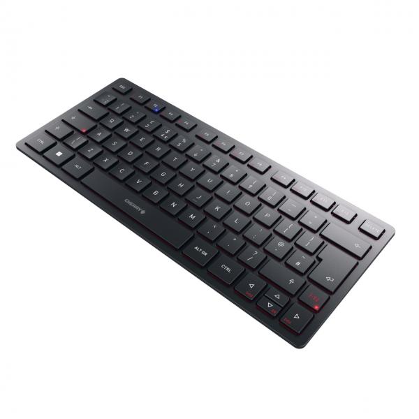 CHERRY KW 9200 MINI tastiera Universale USB + RF Wireless + Bluetooth QWERTY Inglese UK Nero (CHERRY KW 9200 MINI WIRELESS - KEYBOARD BLACK UNITED KINGDOM) - Versione UK