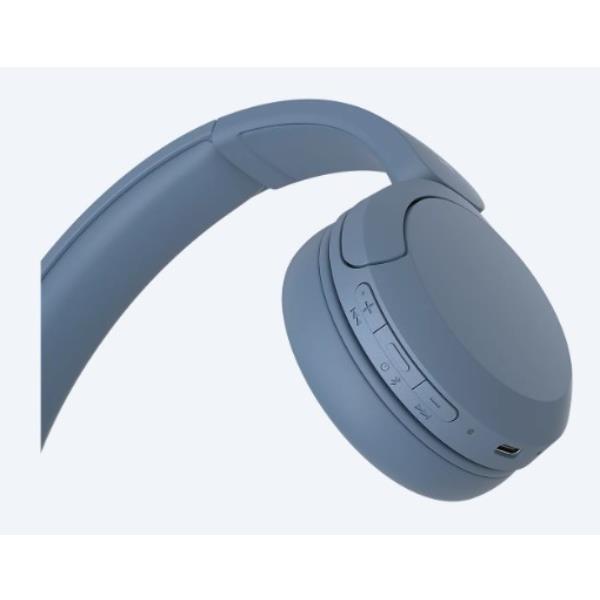 Sony Cuffie Bluetooth wireless WH-CH520 - Durata della batteria fino a 50 ore con ricarica rapida, stile on-ear - Blu (Sony WH-CH520 - hovedtelefoner med mik)