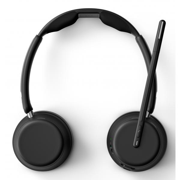 EPOS IMPACT 1060 Auricolare Wireless A Padiglione Ufficio Bluetooth Nero (IMPACT 1060 DUO BLUETOOTH - USB-A)