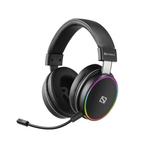 Sandberg 126-42 cuffia e auricolare Con cavo e senza cavo A Padiglione Gaming Bluetooth Nero (HeroBlaster Wireless Headset - HeroBlaster Wireless Headset - Warranty: 60M)