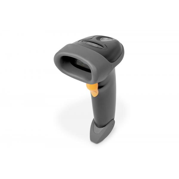Digitus Lettore manuale di codici a barre 2D, compatibile con codici QR (2D BARCODE HAND SCANNER QR CODE - 2M USB-RJ45 CABLE WITH HOLDER)