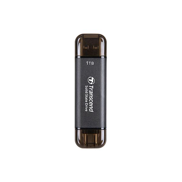 Transcend ESD310C Tecnologia Thunderbolt 1 TB Da USB tipo A a USB tipo C USB 3.2 Gen 2x2 Nero (Esd310C 1000 Gb Black - Warranty: 12M)