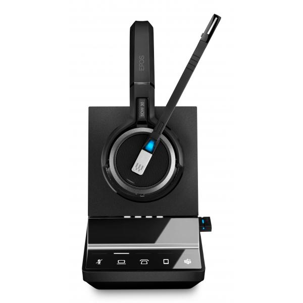 EPOS IMPACT SDW 5036T - EU/UK/AUS Auricolare Wireless A Padiglione Ufficio Nero (IMPACT SDW 5036T MS - MONO DECT - USB PHONE DONGLE - EU/UK/AUS)