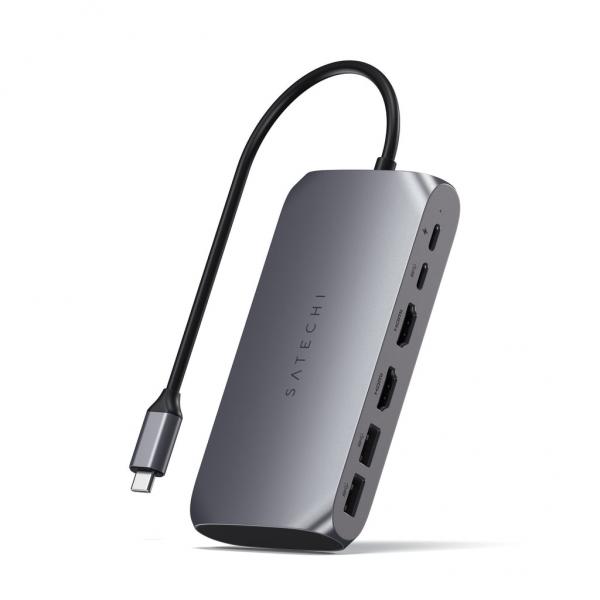 Satechi ST-UCM1HM hub di interfaccia USB tipo-C 5000 Mbit/s Grigio (Satechi USB-C Multimedia Adapter M1)