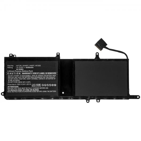 CoreParts MBXDE-BA0193 ricambio per laptop Batteria (Laptop Battery for Dell - 64.60Wh 15.2V 4250mAh 64.60Wh - Li-Pol 15.2V 4250mAh Black for DELL Notebook, Laptop Alienware 15 R3 Max-Q, - Warranty: