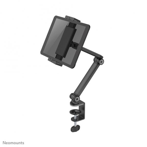 Neomounts DS15-545BL1 Morsetto da tavolo porta tablet 4.7-12.9 - universale - mobilità completa (Neomounts DS15-545BL1 Tablet holder desk clamp - 4.7-12.9 - universal - full motion - black [5Years wa