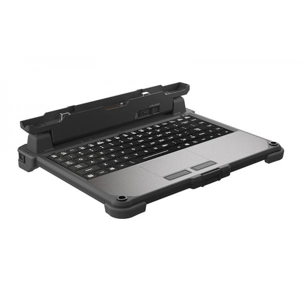 Getac GDKBML tastiera per dispositivo mobile Spagnolo Pin Pogo Nero, Argento (F110- DETACHABLE KEYBOARD 2.0 - [ES /SPANISH])
