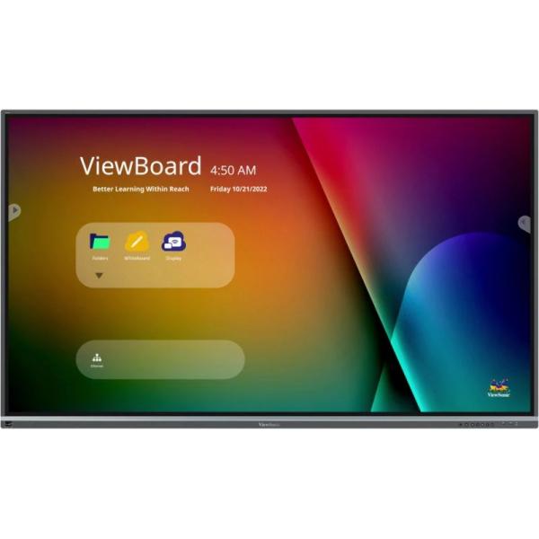 Viewsonic IFP6550-5F lavagna interattiva 165,1 cm [65] 3840 x 2160 Pixel Touch screen Nero HDMI (IFP6550-5F , 65, 40 - Multi-Point Touch, Android - 13, 7H, 4K UHD [3840x2160], 500nits, Octa-Core CPU,