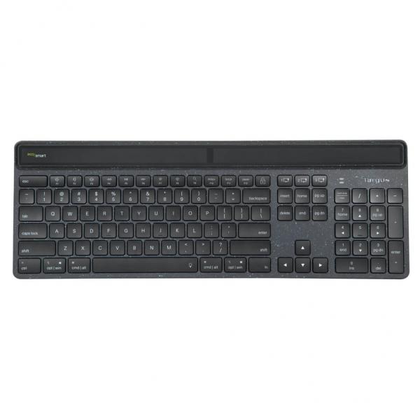 Targus Sustainable Energy Harvesting EcoSmart tastiera Universale Bluetooth QWERTY Nordic Nero (Targus EcoSmart - tastatur - b?redygti)