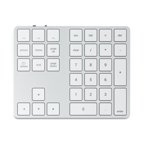 Satechi ST-XLABKS tastierino numerico Universale Bluetooth Argento (Satechi Wireless Extenden Numeric Keyb)