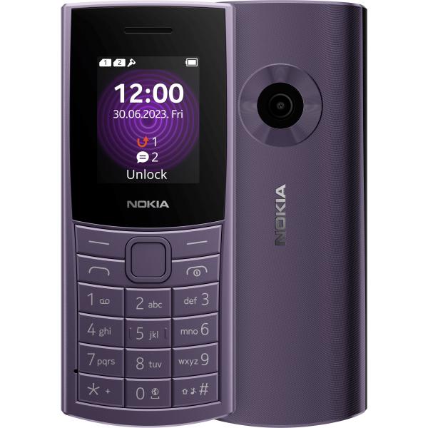 Nokia 110 4G [2023] 4,57 cm [1.8] 94,5 g Viola Telefono cellulare basico (NOKIA 110 4G TA-1543DS PURPLE)