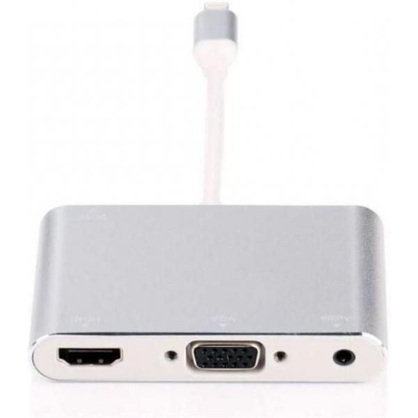 Microconnect LIGHT-HUB4 hub di interfaccia Lightning 480 Mbit/s Argento (LIGHTNING HUB - iPhone / iPad - Warranty: 300M)
