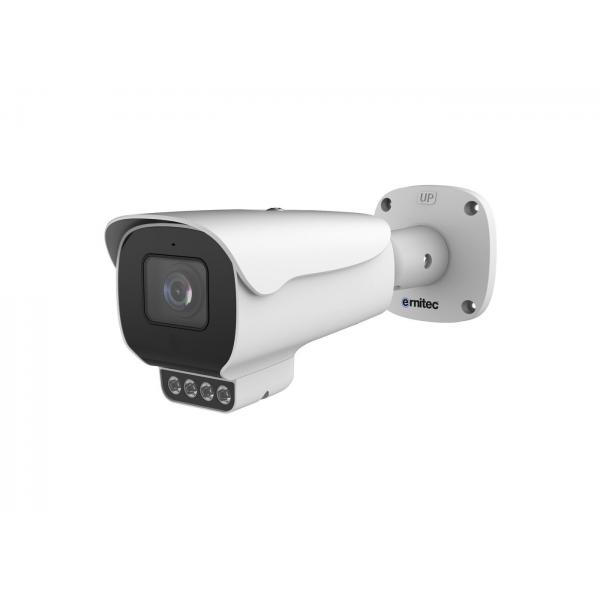 Ernitec 0070-08215 telecamera di sorveglianza Telecamera di sicurezza IP Interno e esterno Soffitto/Parete/Palo (Deimos Pro 5MP Bullet Camera - with 2.7-13.5mm Motorized - Lens & IR 40m, Active Deter