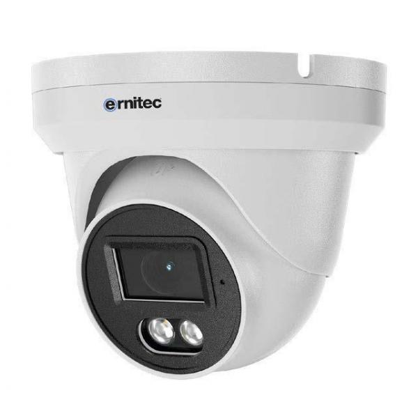Ernitec 0070-08112 telecamera di sorveglianza Telecamera di sicurezza IP Interno e esterno 2592 x 1944 Pixel (Wolf 5MP Turret Camera with - 2.8mm Lens & White Light 30m, - PoE, IP66 - NDAA - Warranty