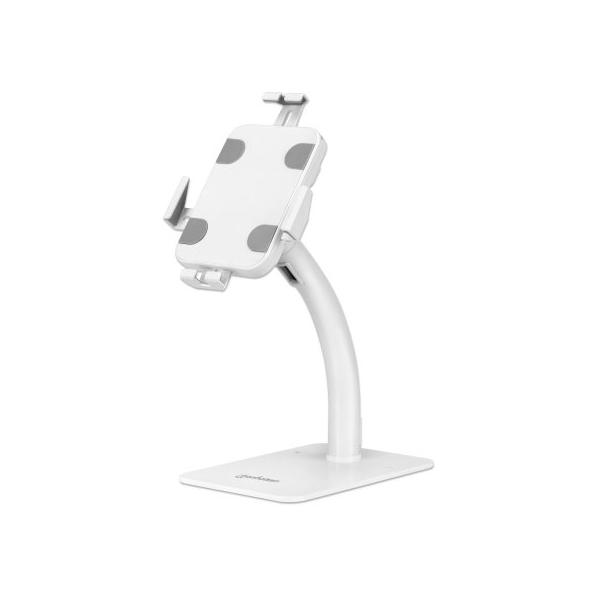 Manhattan 406352 supporto per personal communication Tablet/UMPC Bianco (DESKTOP KIOSK STAND TABLET/IPAD - -ROTATE TILT LOCKABLE WHITE)