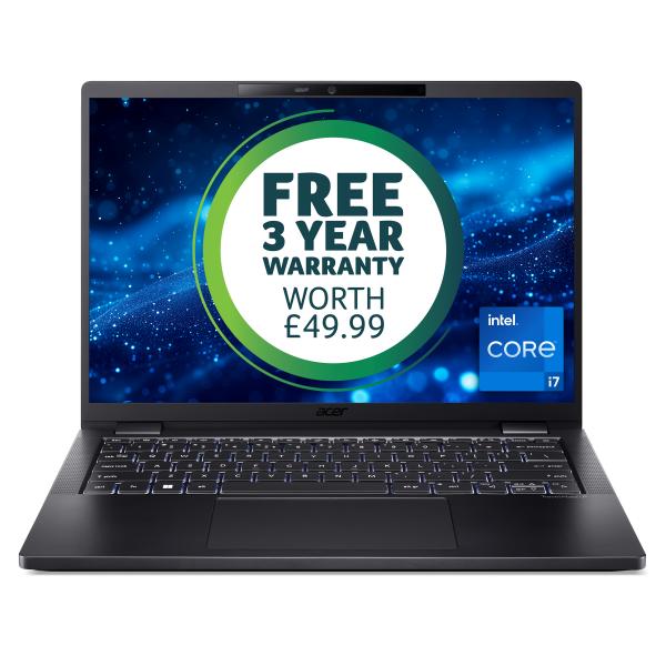 Acer TravelMate P6 P614-53-TCO Intel® Core™ i7 i7-1355U Computer portatile 35,6 cm [14] WUXGA 16 GB LPDDR5-SDRAM 512 GB SSD Wi-Fi 6E [802.11ax] Windows 11 Pro Nero (TMP614-53 I7-1355U 16GB/512GB W11P