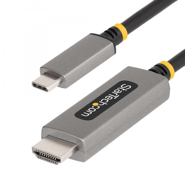 StarTech.com Cavo adattatore USB-C a HDMI da 1m, 8K 60Hz, 4K 144Hz, HDR10, cavo convertitore video da USB Type-C a HDMI 2.1, Compatibile USB-C DP Alt Mode/USB4/Thunderbolt 3/4 - Da laptop USB-C a mon