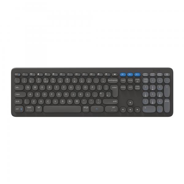ZAGG Pro Keyboard 17 tastiera Universale Bluetooth QWERTY Inglese UK Nero (ZAGG PRO KEYBOARD 17 - CHARCOAL UK FULL SIZE) - Versione UK