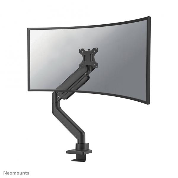 Neomounts DS70PLUS-450BL1 Braccio per monitor 17-49 - molla a gas - Topfix - 180°-stop (NEOMOUNTS Desk Mount 1 Ultra Wide Scre)